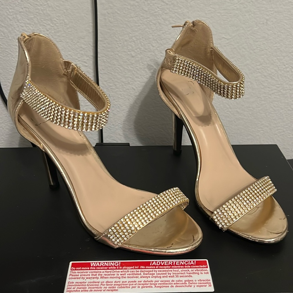 Gold heels